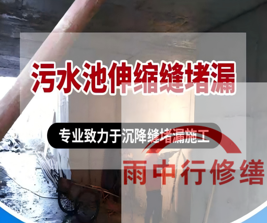 无锡某污水处理厂钢筋混凝土池堵漏案例